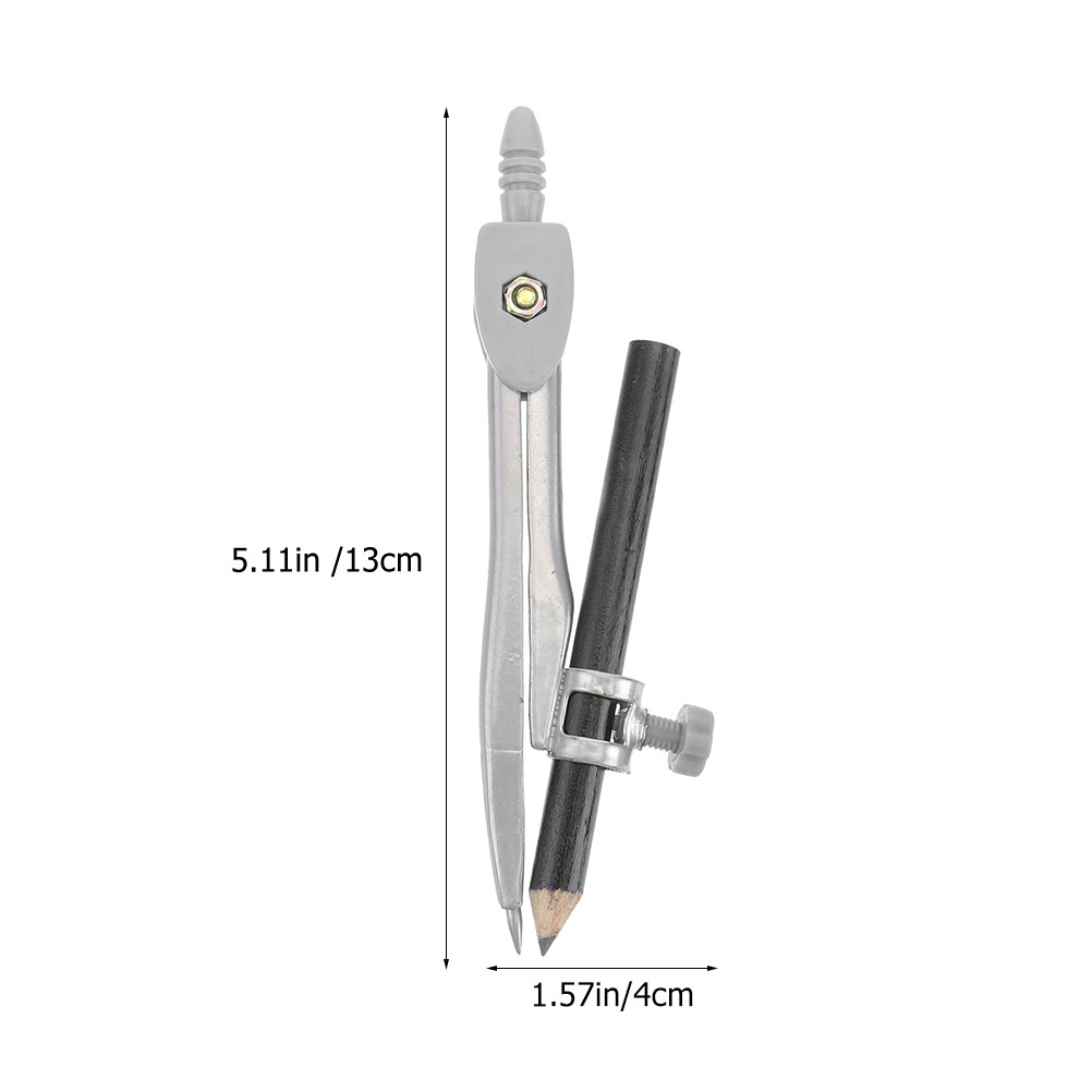 5Pcs Set Non-Slip Handle Hard  - огляд і ціна Math Geometry Set With Compass