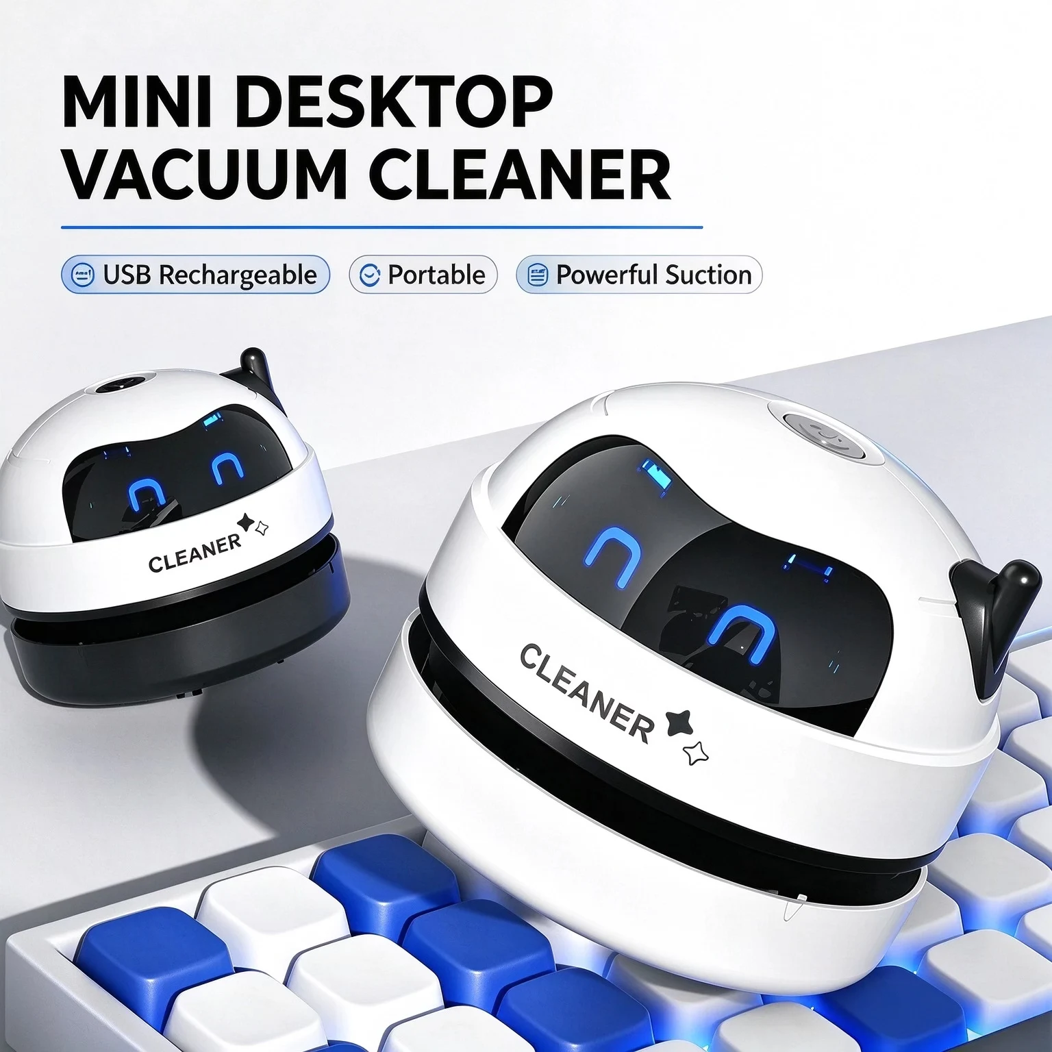 Portable Mini Desktop Vacuum C - огляд і ціна Mini Desktop Vacuum Cleaner For Eraser Dust